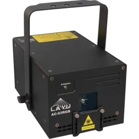 Resim Layu AC-03RGB 3 Watt Rgb Lazer 25KPPS Double Safety Design Sd Card Dmx Ilda Analog 