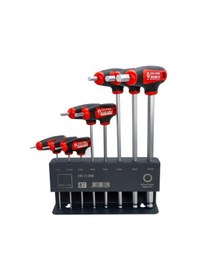 Resim Ceta Form K99-11-m08 T Tipi Topbaş Allen Anahtar Takımı 8 Parça Metal Stand İle 