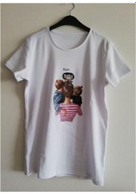 Resim Modavals Anneler Günü Tasarımı Di̇ji̇tal Baskılı Anne Çocuk Tshirtleri̇ Çok Renkli 