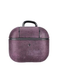 Resim Apple Uyumlu AirPods 3.nesil Deri Kılıf Juni Aa7 Mor Mor 