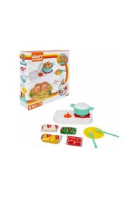 Resim Sunman Oyuncak Crafy Oyun Hamur Seti Sevimli Mutfak Hamurlu 200 Gr 10 Parça S02002010 