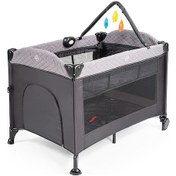 Resim Baby2go Holly Oyun Parkı 70x110 Cm Koyu Gri 63c12245324n1-3 