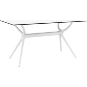 Resim Siesta Contract Air 80X140 Cm Dörtgen Masa Beyaz 