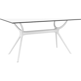 Resim Siesta Contract Air 80X140 Cm Dörtgen Masa Beyaz 