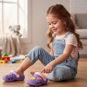Resim Gezer Kız Çocuk Figürlü Bebe Sandalet Terlik ( Dar Kalıptır ) 