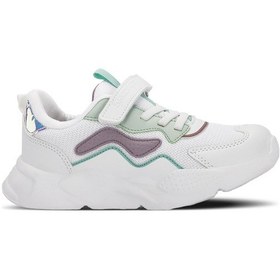 Resim Slazenger PESO I Çocuk Cırt Cırtlı Beyaz / Lila Sneaker 