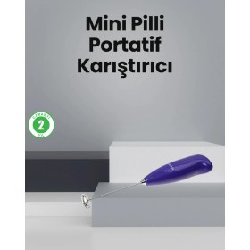 Resim Epilons Mutfak İçin Mini El Mikseri - Kahve, Süt, Krema Ve Sos Karıştırıcı 