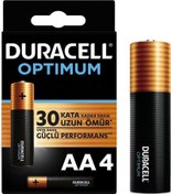 Resim OPTIMUM MX1500 1.5V ALKALIN AA KALEM PİL 4LÜ PAKET Duracell