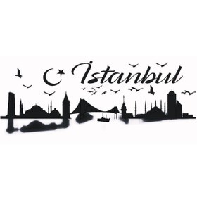 Resim Genel Markalar İstanbul Silueti (Tip 2) 80X32 Cm Lcst [Lcst] 