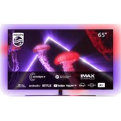 Resim Philips 65OLED807 65" 164 Ekran Uydu Alıcılı Android Smart 4 Taraflı Ambilight 4K Ultra HD OLED TV 