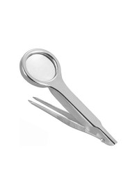 Resim Eğlenceli Canlı Taşınabilir Boyut Çok Fonksiyonlu 10x Büyüteç Paslanmaz Çelik Büyüteç Cımbız El Tamir Büyüteç Aracı 