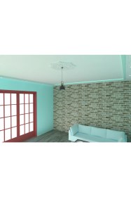 Resim Motifpiyer Lamba Tavan Göbeği-Sekizgen-egri-54-56cm-2 Adet 