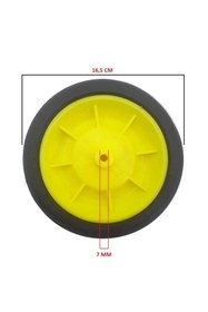 Resim MFS Kauçuk Pazar Arabası Tekerleği Her Modele Uyumlu Pazar Arabası Tekeri ( 2 Adet ) 