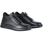 Resim Dropland 8660 Siyah Milano %100 Deri Erkek Bot 
