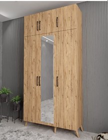 Resim Açelya Portmanto Vestiyer Çam 135 cmM5 