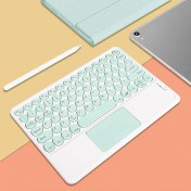 Resim Pazariz Taşınabilir Ios, Android, Windows Uyumlu (Bilgisayar, Tablet, Telefon) Touchpad Kablosuz Q Klavye 