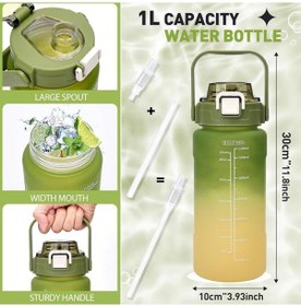 Resim Vagonlife Su Matarası 1500 Ml Vgn2213 Yeşil Sarı 