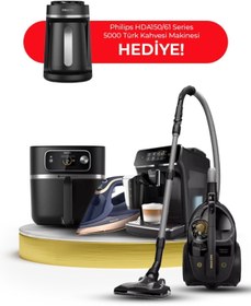 Resim Philips 5 Parça Premium Çeyiz Seti 1 (DST8050-EP2331-HD9880-XB9125)-hda150/61 Türk Kahvesi Makinesi Hediye 