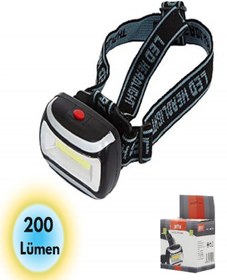 Resim Panther Pt-5018 Kafa Lambası Feneri - 200 Lümen Siyah - Gri 