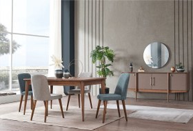 Resim Retro Yemek Odası Takımı 