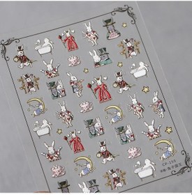 Resim 1 Adet 5d Mısır Kedi Nail Art Kawaii Çıkartmalar Bronzlaşmaya Karikatür Kedi Tasarım Kendinden Yapışkanlı Manikür Çıkartmaları Dekorasyon Aksesuarları Dıy Elmas H Renk 