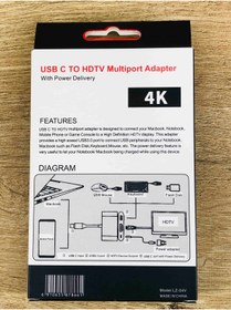 Resim Axe Tools 3 In 1 Type C Hdmı Usb Çevirici Apple Macbook I-pad I-phone Huawei Mate Matebook Chromemate Samsung 