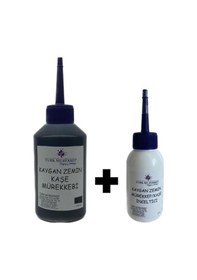Resim Kaygan Zemin Kaşe Mürekkebi Siyah 100 Ml. Inceltici Ile Birlikte 