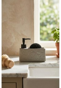 Resim Rory Sünger Hazneli Sıvı Sabunluk - 450 Ml Gri 