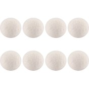 Resim 8 Pack% 100 Premium Yün Kurutucu Topları Xl, El Yapımı, Çevre Dostu, Tamamen Doğal Kumaş Yumuşatıcı (Yurt Dışından) 