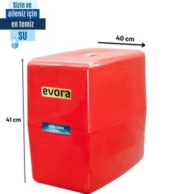 Resim 5 Filtreli 10 L Pompalı Kırmızı Kapalı Kasa Su Arıtma Cihazı 