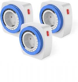 Resim Ucuz Geldi 3 Adet Zaman Ayarlı Priz 24 Saat Programlanabilir Cata Mekanik Zaman Saati Priz Otomatik Açma Kapama 