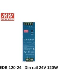 Resim Meanwell Edr-120-24 120W 5 Amper Trafo Ray Tip Güç Kaynağı 
