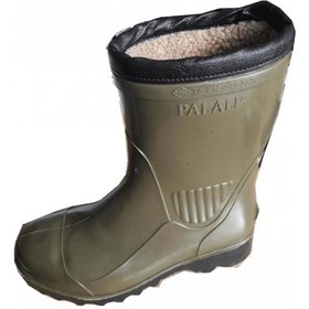 Resim Palalı Içi Müflonlu Çelik Burun Çelik Taban Pvc Çizme 