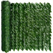 Resim UV Dirençli Yapay Sarmaşık Gizlilik Ekranı - 49.78cm x 299.72cm Genişletilebilir Çit Duvar Paneli, Dış Mekan Balkon, Veranda, Bahçe & Arka Bahçe Dekoru için 