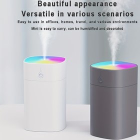 Resim 220/400Ml USB Taşınabilir Hava Nemlendirici Uçucu Yağ Difüzörü Modu Otomatik Olarak Kapanır LED Işık Ev Arabası Sprey Yüz Buhar Makinesi Araba Sınıfı Okul Yatak Odası Ofis Cadılar Bayramı Noel Okul Malzemeleri Okula Dönüş Yurt 