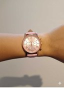 Resim SaatMarketi SUNİ DERİ SAAT PEMBE 