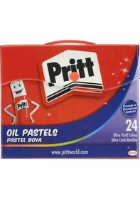 Resim Tl Pritt 1048064 Pastel Boya 24'lü Çantalı Renkli 