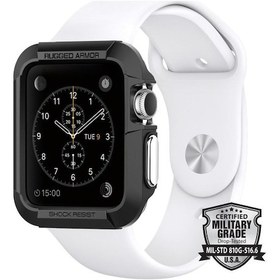 Resim iOS Uyumlu Watch Serisi (42mm) Kılıf, Spigen Rugged Armor 