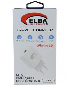 Resim Elba Elb10 10W 3.0A Hızlı Şarj Akıllı Koruma Usb EV Şarj Kafa 
