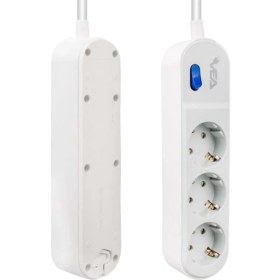 Resim Vea VE-VEGA103 A Class 3'lü Anahtarlı 1.5 mt Akım Korumalı Grup Priz 