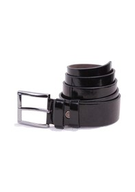 Resim Dagoster DMK26-355 Siyah Rugan 4 CM Suni Deri Erkek Kemer Siyah Rugan 