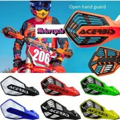 Resim Hightower Beyaz Siyah Ktm Yamaha Honda Exc Crf Universal Motosiklet El Koruyucuları 360 Döner Kaymaz Tasarım 