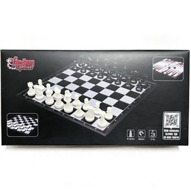 Resim Vrd10665 Katlanabilir Satranc Tavla Ve Dama Seti 
