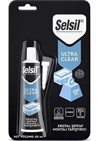 Resim Selsil Ultra Clear Montaj Yapıştırıcı Şeffaf 50 ml 