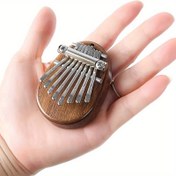 Resim 8-Tone Kalimba Parmak Piyano, Yüksek Kaliteli Minyatür El Tutma Klavye, Taşınabilir Parti Hediyesi 14+ Yaş, Güç Gerekli Değil, Suni Ahşap Malzeme, Ev & Mutfak Parti Malzemeleri 