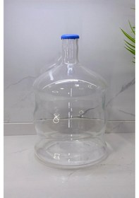 Resim 10 Litre Cam Damacana Sebil Uyumlu, Plastik Kapaklı Şeffaf 