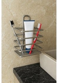 Resim Yapışkanlı Metal Diş Fırçalık Çok Renkli 