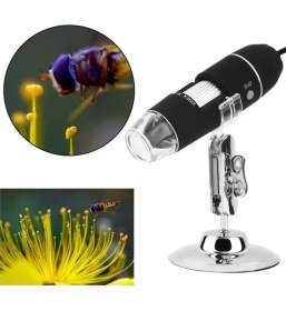 Resim Mossem 1600X USB Dijital Mikroskop Kamera Endoskop 8led Büyüteç Metal Standı 