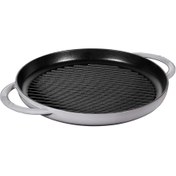 Resim Staub Döküm Izgara Yuvarlak Çift Kulplu 22 cm Grafit Gri 
