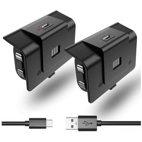 Resim Honmex Xbox Serisi X Kumanda İçin Dayanıklı Ek Batarya Paketi - 2 Adet Kutulu Aksesuar 